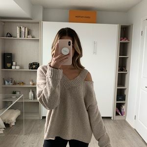 Off the shoulder sweater